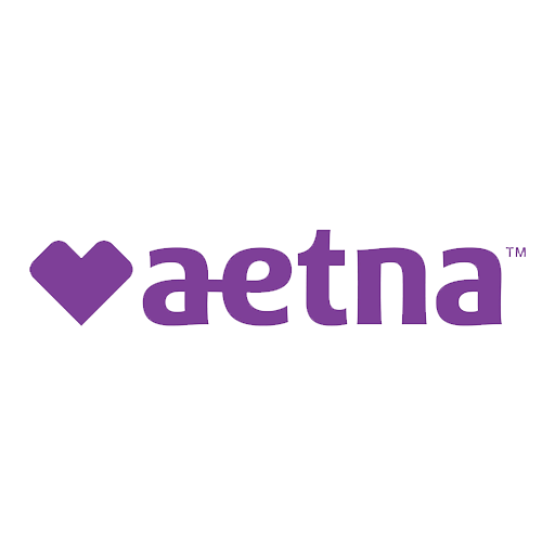 Aetna logo featuring a purple heart symbol followed by the company name "aetna" in lowercase purple letters on a white background.